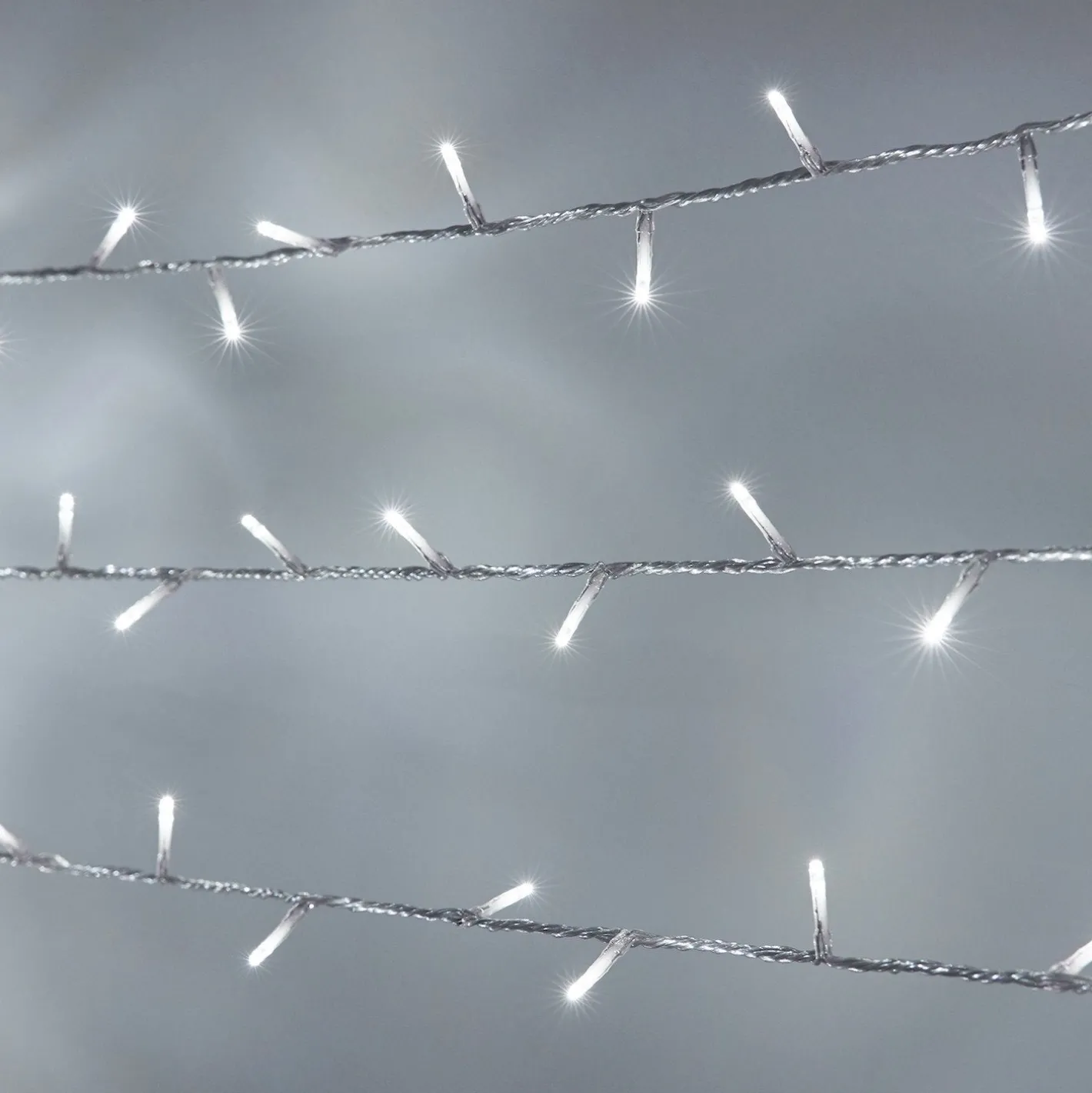 Essential Connect 20m 200 White Connectable Fairy Lights Clear Cable ...